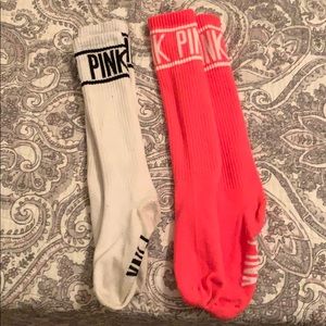 Pink long socks